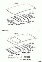 ROOF PANEL & BACK WINDOW GLASS 1